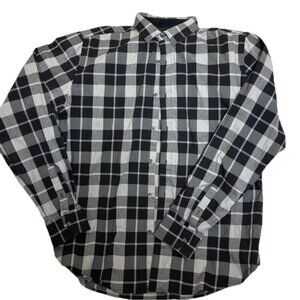 Under Armour Shirt Men 2XL Black Gray Plaid Long Sleeve HeatGear Pocket